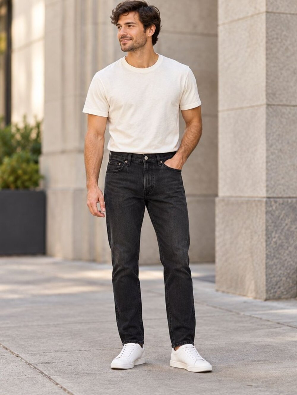 American Eagle AirFlex+ Black Jeans Minimalist Streetwear Weekend Denim 34X32